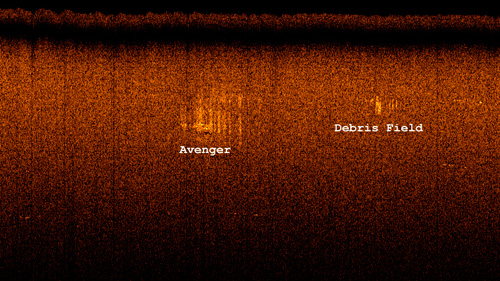 TBM Avenger Side Scan Sonar Image